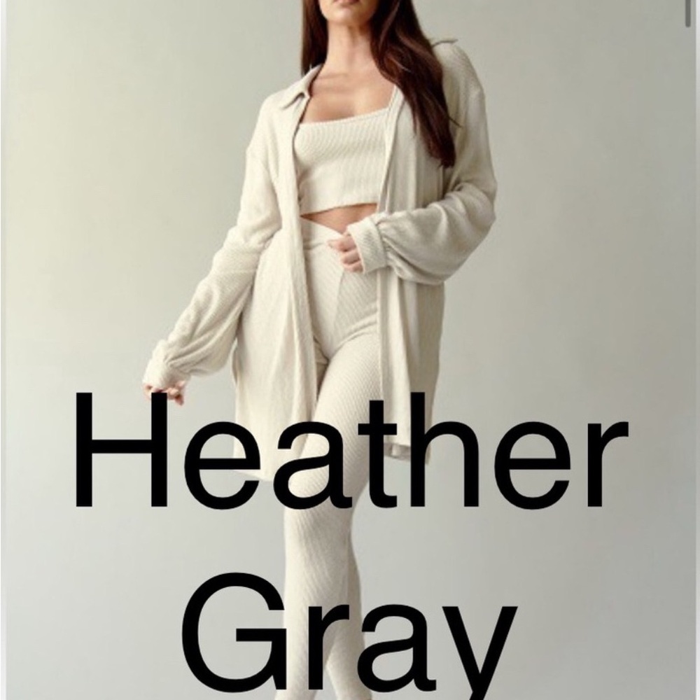 HEATHER GRAY COLORED 3 piece set
